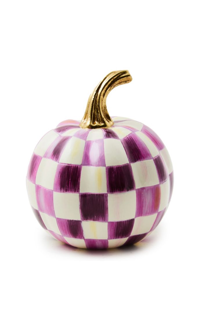 Plum Check Pumpkins