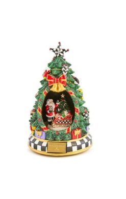 Courtly Christmas Tree & Santa Musical Display