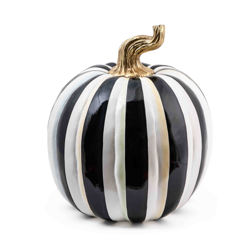 Courtly Stripe Glossy Pumpkin