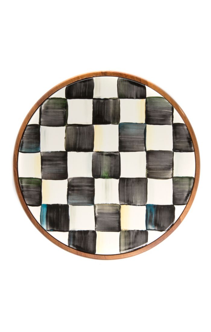 Check Enamel Trivet