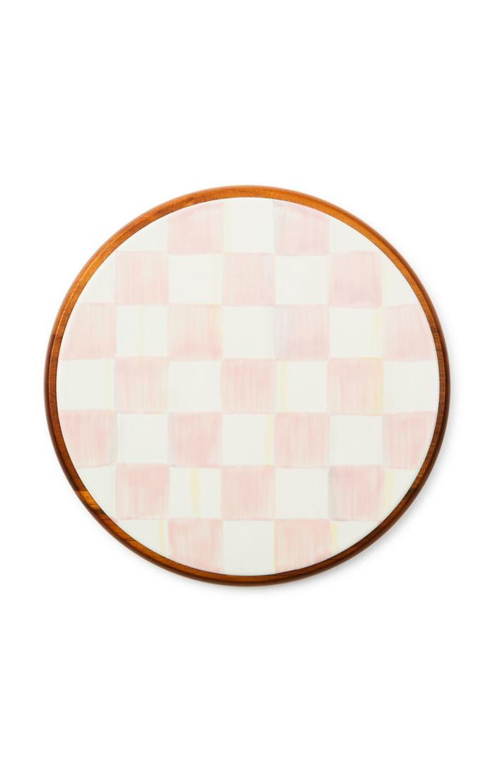 Check Enamel Trivet