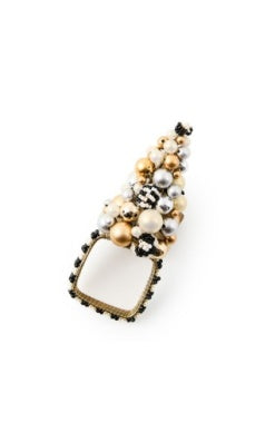 Glam Up Beaded Tree Napkin Rings, Set of 4