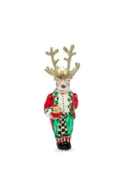 Check It Out Reindeer Butler Ornament