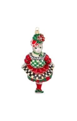 Check it Out Miss Kitty Glass Ornament