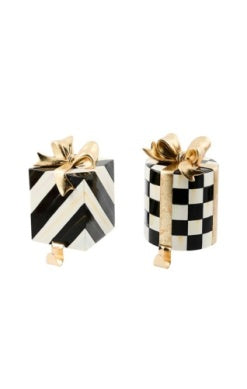 Courtly Noel Gift Box Stocking Holders Set of 2