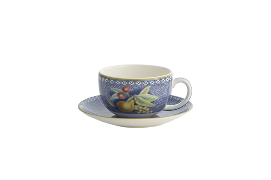 Apples, Berries, & Cherries Cup & Saucer