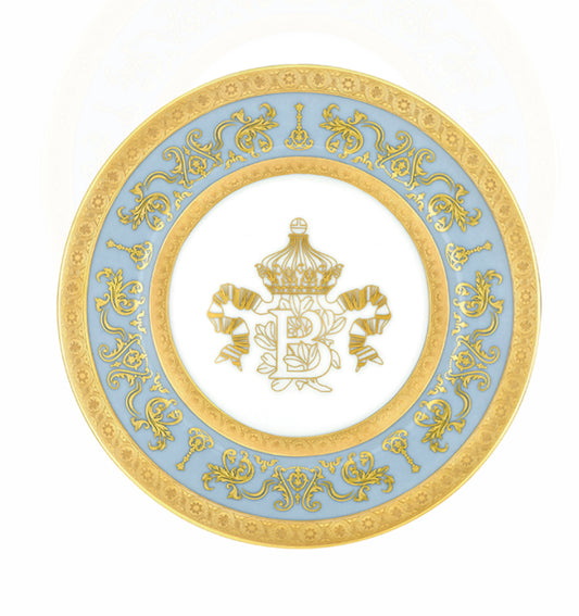 Couronne Imperiale Gold/Blue Bread Plate