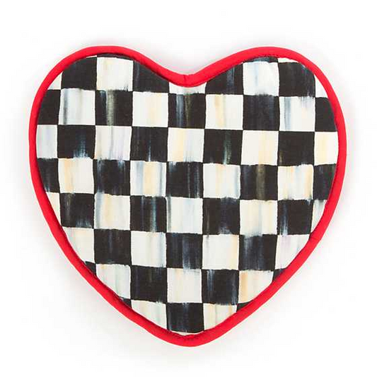 Courtly Check Heart Pot Holder