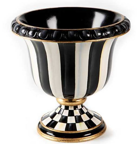 Courtly Stripe Tabletop Urn