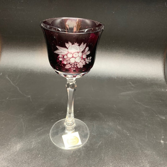 Duke Of Goucester Aubergine Large Hock Wine Mottahedeh by Varga