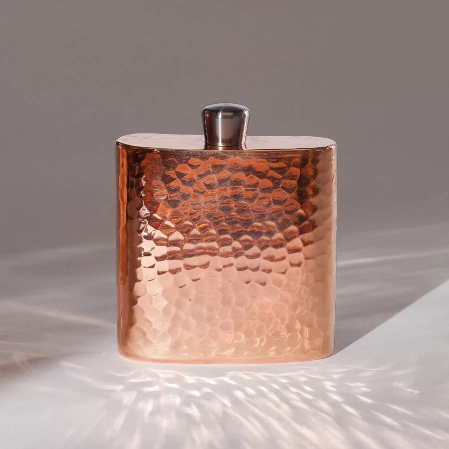 Espadín Copper Square Hip Flask