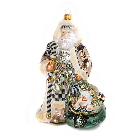 Farmhouse Santa Ornament