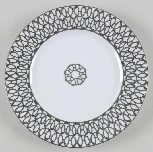 Fil d'Argent White Dessert Plate
