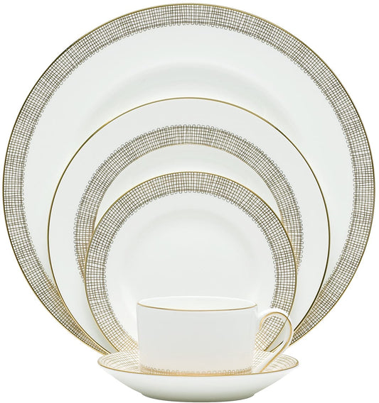 Gilded Weave Tea Saucer Low Imperial
