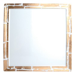 Gold Leaf Fidji Square Dinner Plate