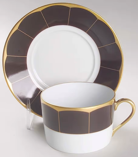 Illusion Chocolate Tea Cup & Saucer
