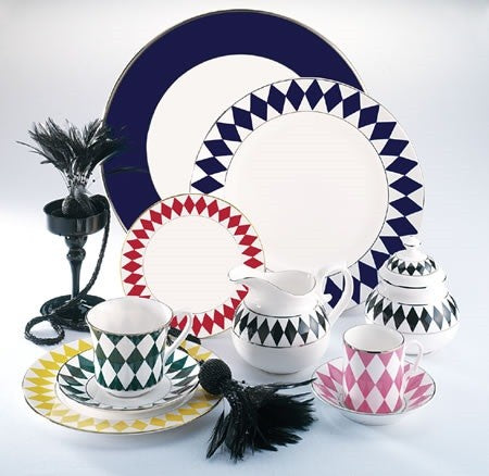 Jester Red Bread Plate 6"