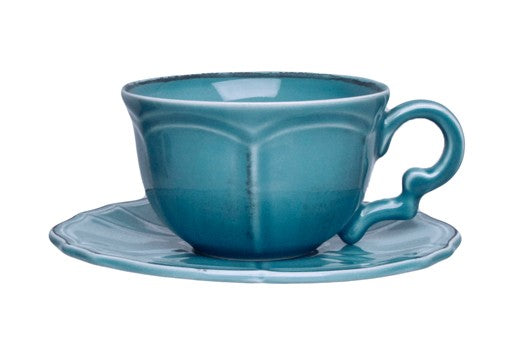 Maintenon Patine Celadon Tea Cup & Saucer