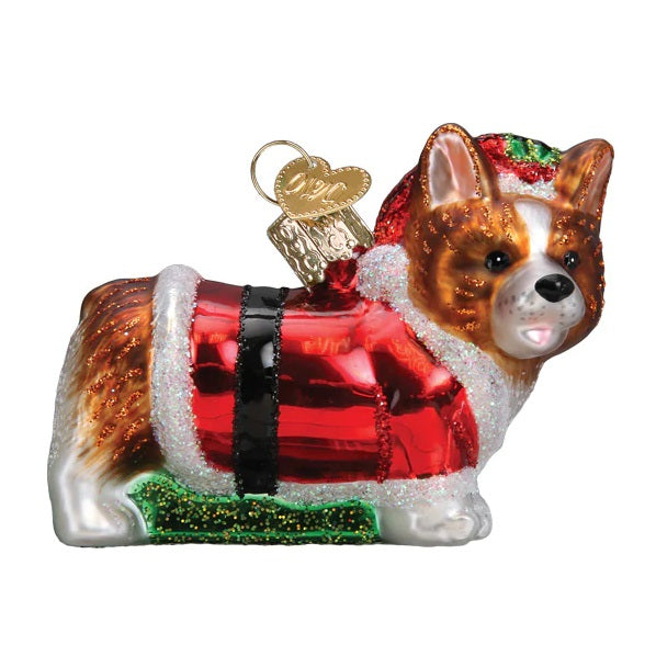 Holly Hat Corgi Puppy