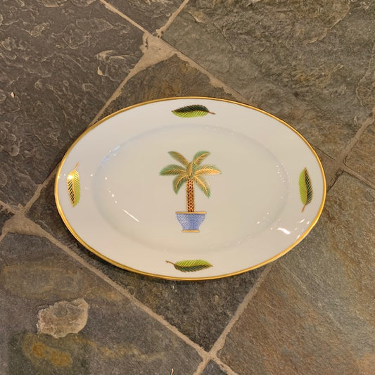 Palm Oval Dish Motif #4