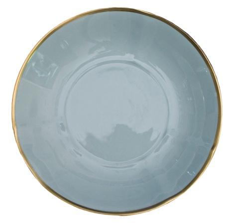 Powder Blue Soup Bowl
