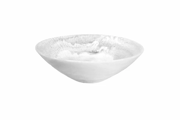 Resin Everyday Bowl Small White Swirl