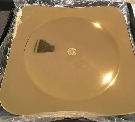 Copper Reflections Square Service Plate