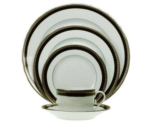 Symphonie Platinum Black Bread Plate